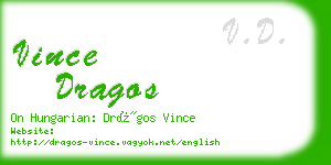 vince dragos business card